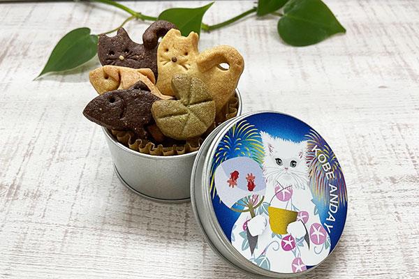 ミニ缶　花火ネコ