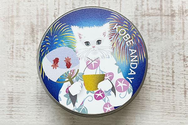ミニ缶　花火ネコ