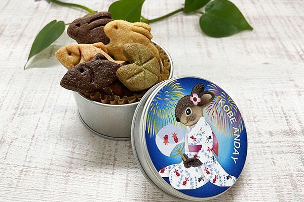 ミニ缶　花火ウサギ